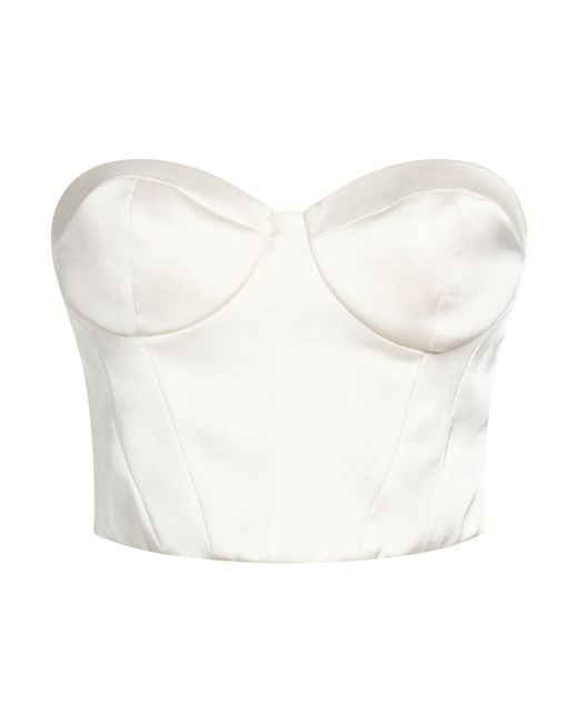 alma sanchez White Top Polyester