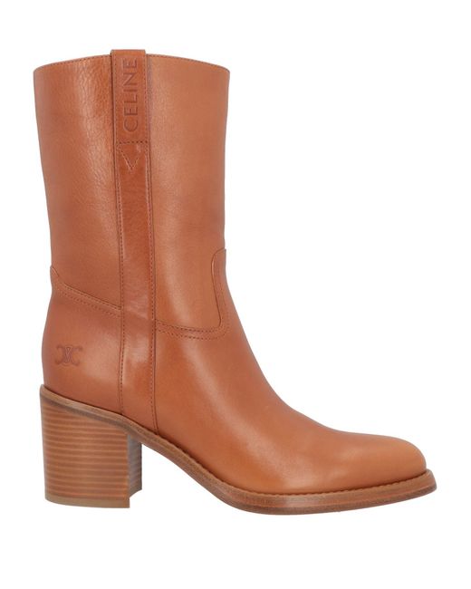 Céline Brown Ankle Boots