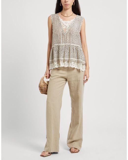 ALESSIA SANTI Natural Top Viscose, Silk