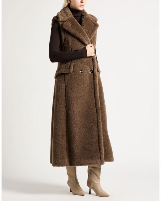 Max Mara Brown Shearling & Teddy