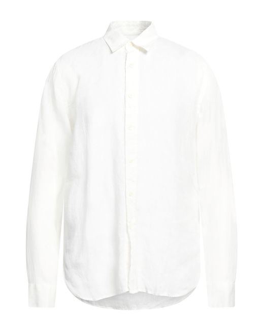 Camicia di 120% Lino in White da Uomo