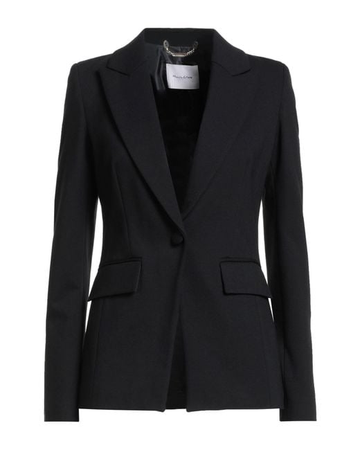 Manila Grace Black Blazer Viscose, Polyamide, Elastane
