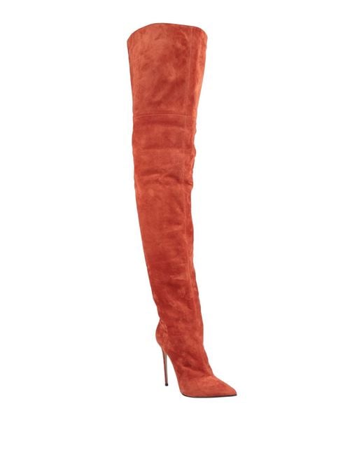 Le Silla Red Rust Boot Leather