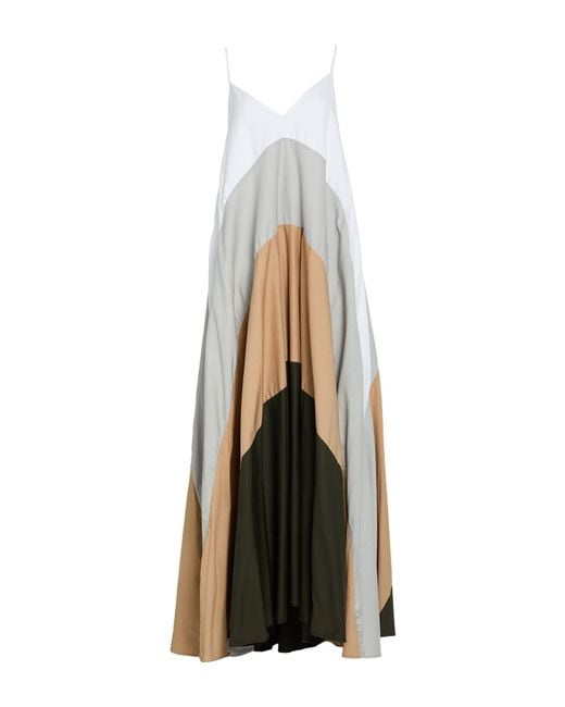 Semicouture White Maxi Dress
