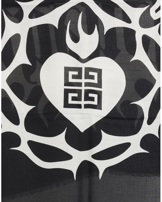 Givenchy Black Scarf Modal, Cashmere for men
