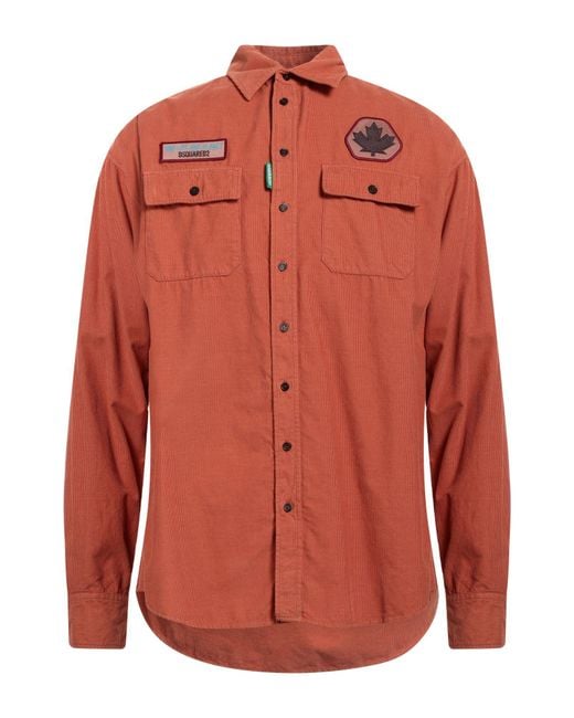DSquared² Orange Shirt for men