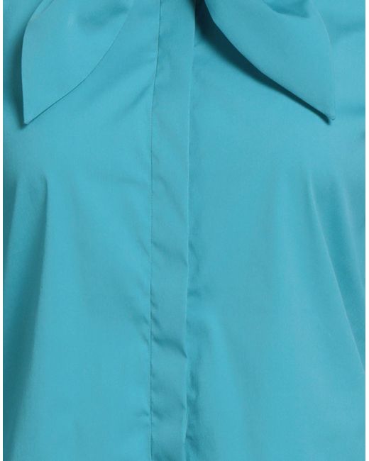 Xacus Blue Shirt Cotton, Polyamide, Elastane