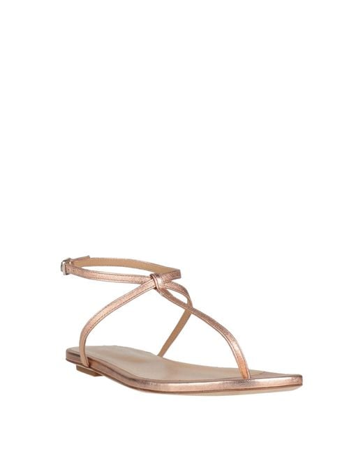 Sergio Rossi Natural Thong Sandals