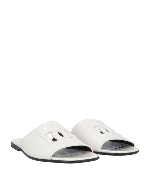 Dolce & Gabbana White Sandals for men