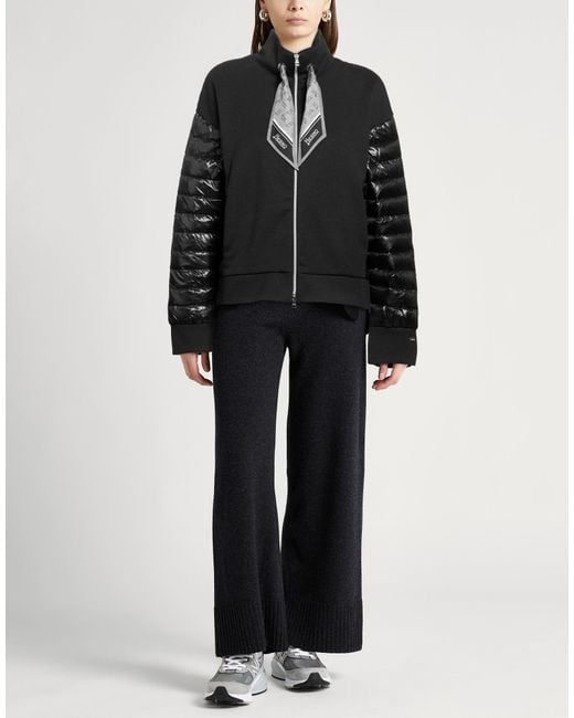 Herno Black Puffer Polyester, Cotton