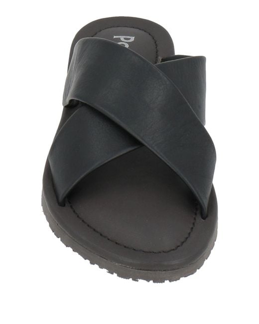 Pollini Black Sandals