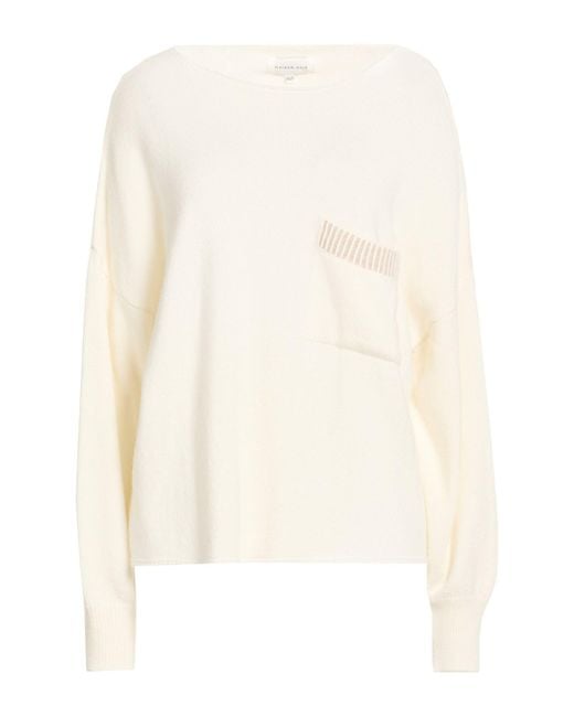 Maison Anje White Sweater Viscose, Polyamide, Merino Wool, Cashmere