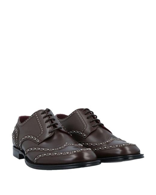Dolce & Gabbana Brown Lace-up Shoes for men