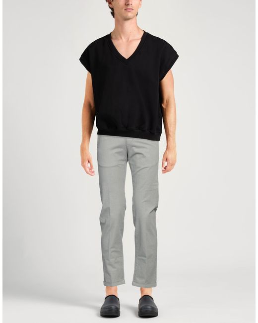 RE_HASH Gray Pants Cotton, Elastane for men