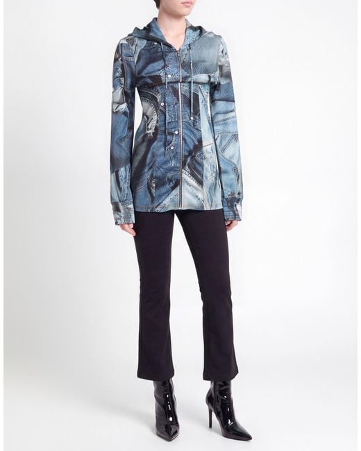 Moschino Blue Mini Dress Viscose, Elastane