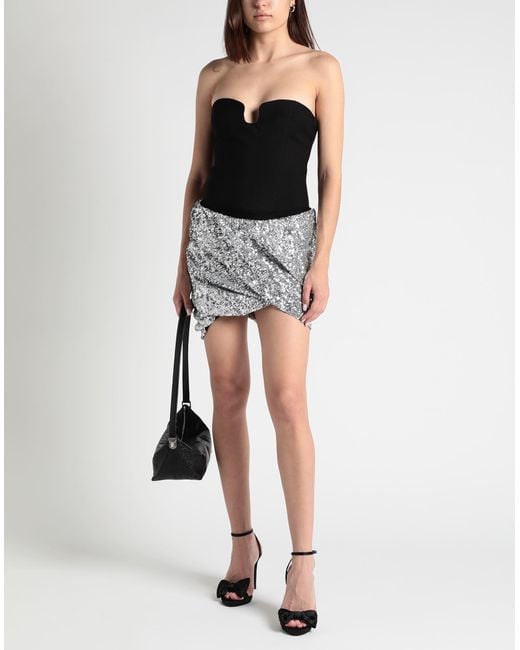 The Attico Black Mini Skirt Polyester