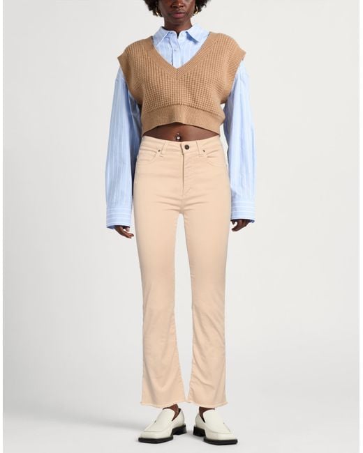 D.exterior Natural Pants Cotton, Elastane