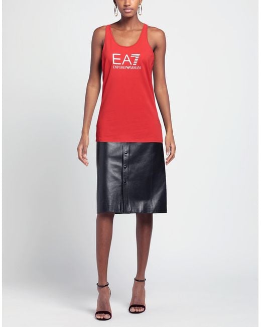 EA7 Red Tank Top