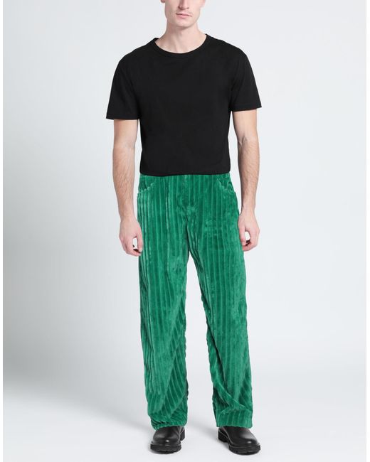MSGM Green Trouser for men