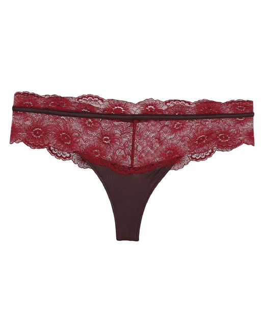 Maison Lejaby Thong in Red | Lyst