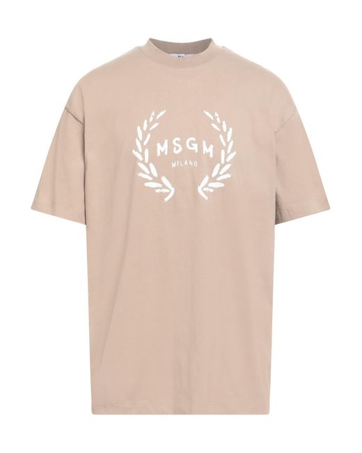 MSGM T-shirts in Natural für Herren