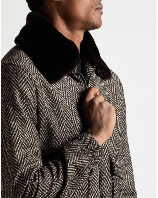 Tombolini Gray Dark Jacket Polyester, Acrylic, Virgin Wool for men
