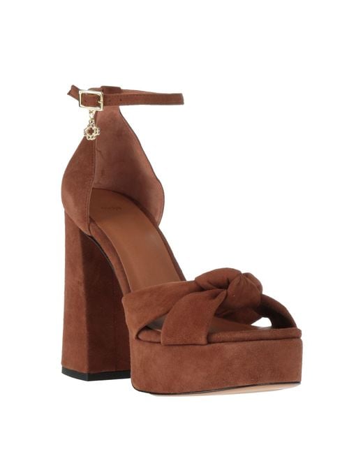 Maje Brown Sandals Leather