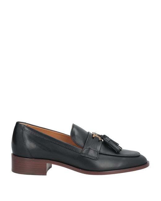 Tod's Gray Loafers Leather