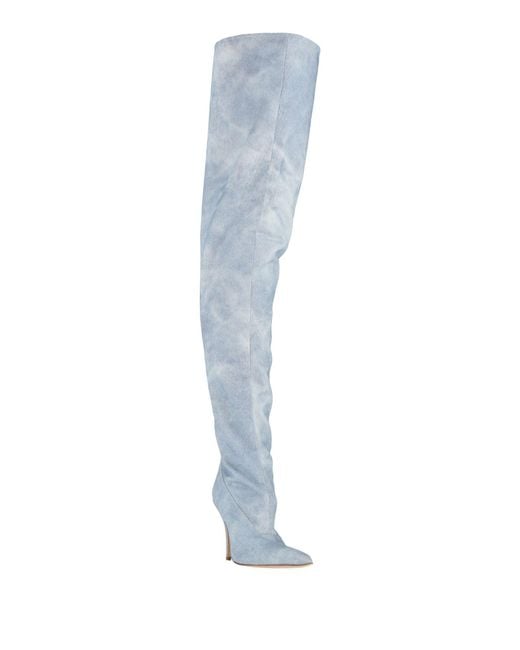 Gia Borghini Blue Sky Boot Textile Fibers