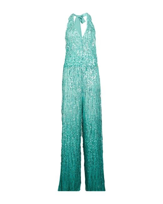 Liu Jo Green Jumpsuit Polyester, Elastane