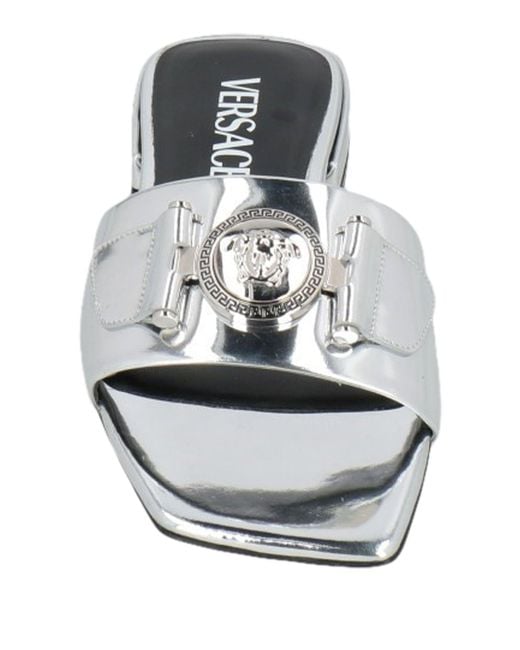 Versace White Sandals Leather