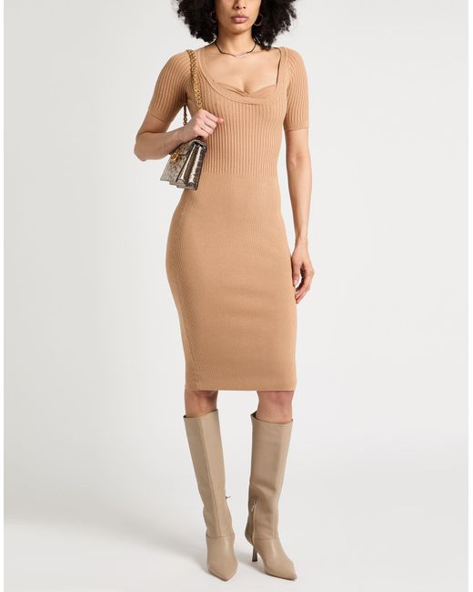 Elisabetta Franchi Natural Midi-Kleid