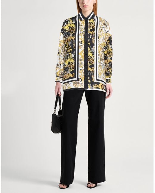 Versace Jeans Couture Black Shirt Viscose
