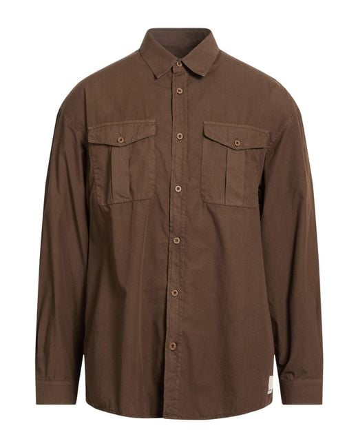 Emporio Armani Brown Shirts for men