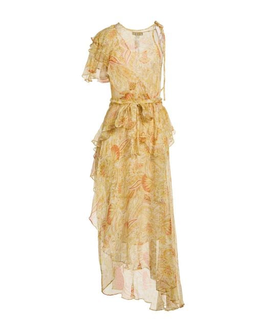 Twinset Metallic Maxi Dress Silk