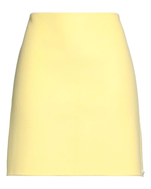 Sportmax Yellow Mini Skirt