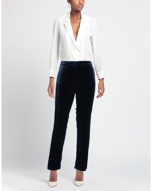 Compagnia Italiana Blue Pants Polyester, Elastane