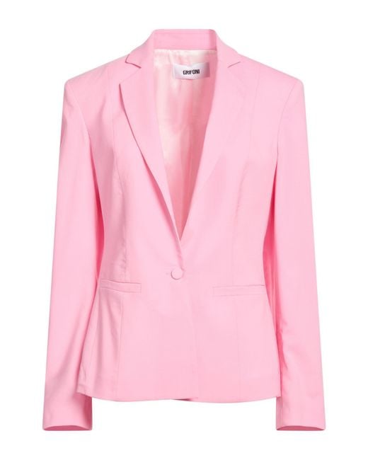 Grifoni Pink Blazer Virgin Wool, Elastane