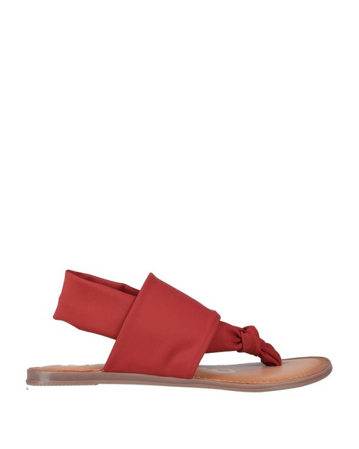 Gioseppo Red Thong Sandal
