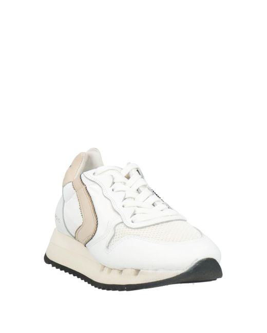 Valsport White Sneakers Leather, Textile Fibers