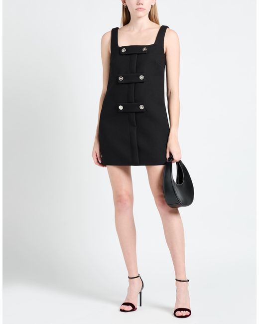 Versace Black Mini Dress Polyester