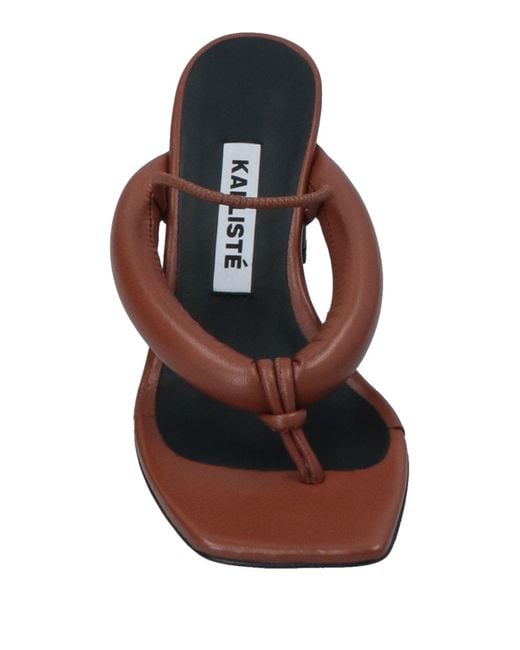 Kalliste Brown Thong Sandal