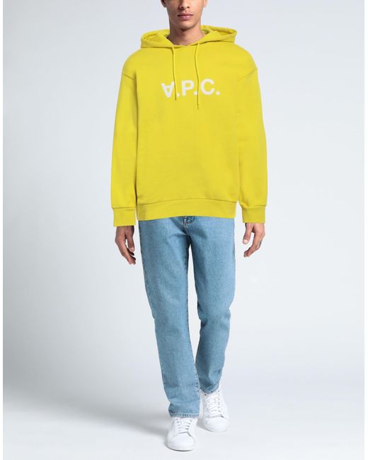 A.P.C. Yellow Sweatshirt for men