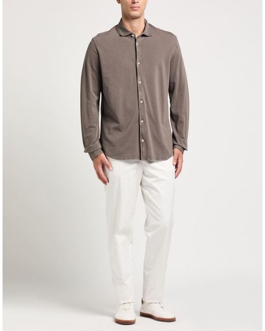 Fedeli Brown Shirts for men