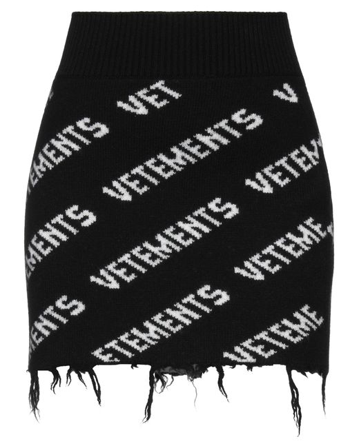 Vetements Black Mini Skirt