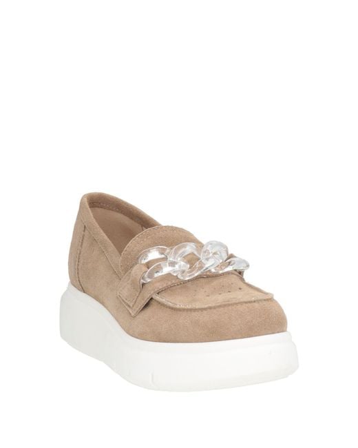 Cinzia Soft Natural Sand Loafers Leather