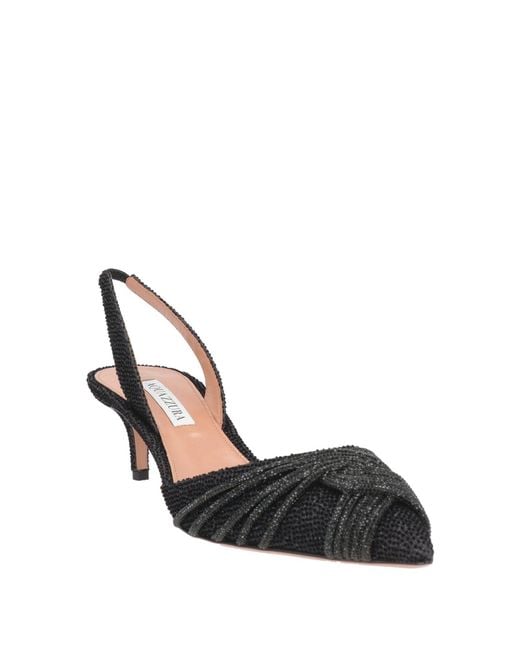 Aquazzura Metallic Pumps Textile Fibers