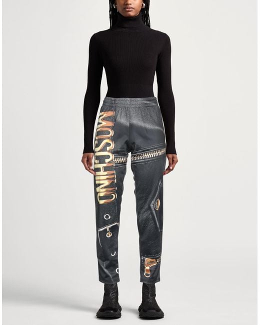 Moschino Gray Couture Pants Polyester