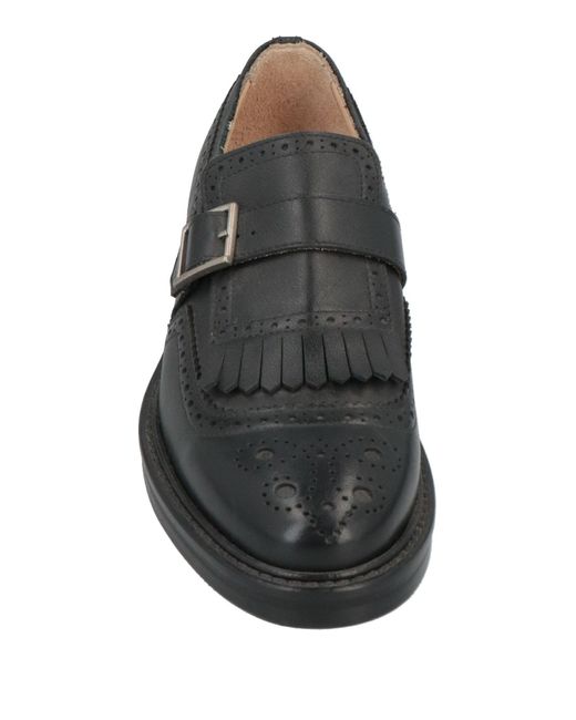 Loafers de Doucals de color Negro sandalias y chanclas de Mocasines Mujer Zapatos de Zapatos planos 