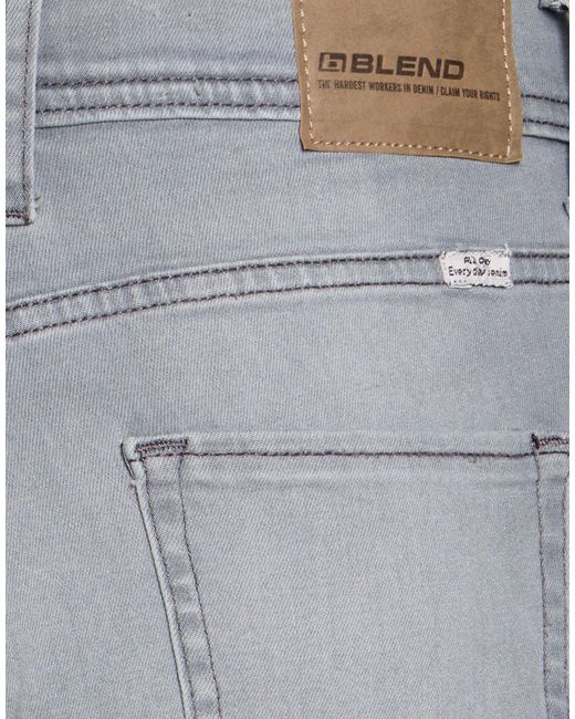 Blend Gray Jeans Cotton, Elastane for men